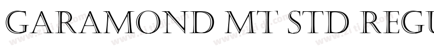 Garamond MT Std Regu字体转换